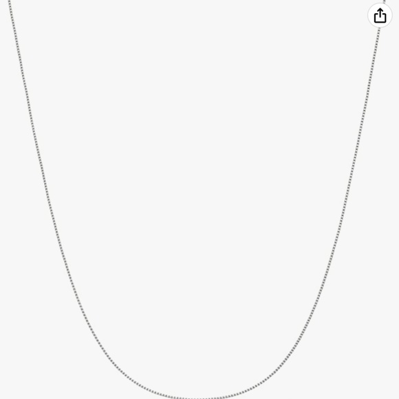 Sterling Silver Blue stone pendant + chain | 16" - Picture 5 of 9